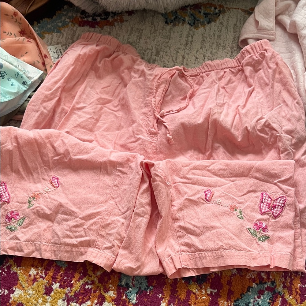 Fashion Bug Pink Cotton Trousers